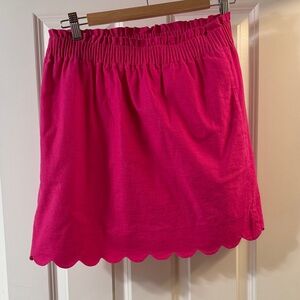J.Crew Factory - Pink Scalloped Hem Skirt - size 8